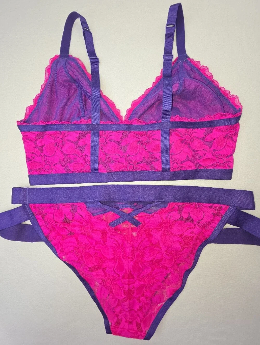 NWOT Set Torrid Lace Bralette & Matching Tanga Panty 3842-CY
